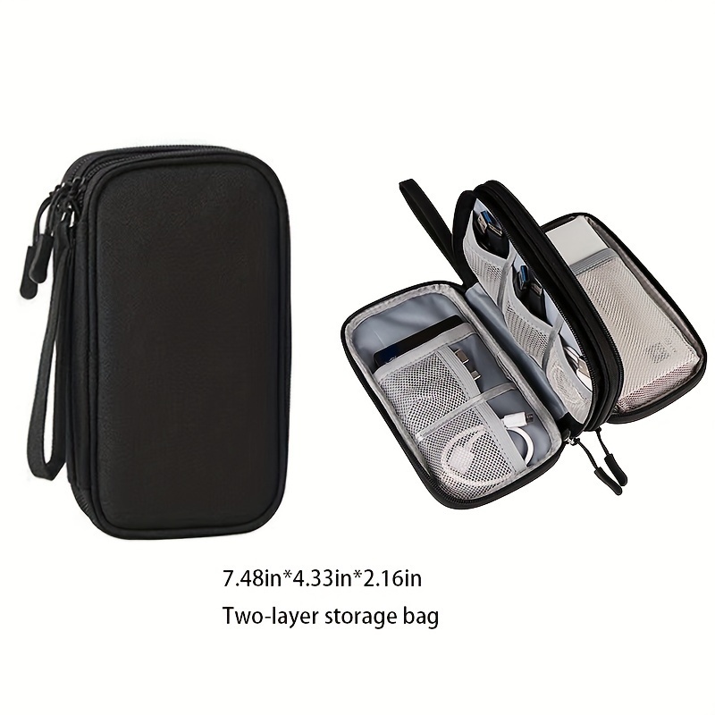 Portable chargeur USB rangé organisateur sac de rangement étui de voyage
