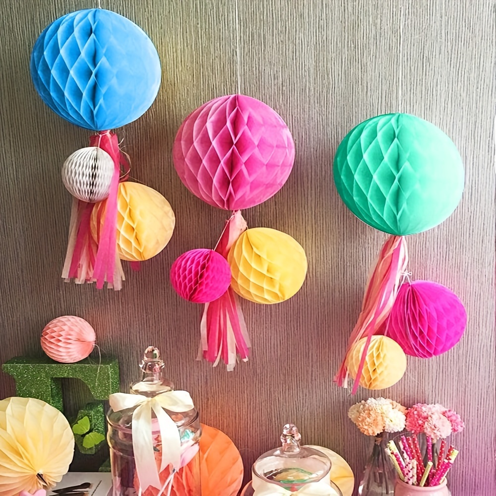 DIY Paper Honeycomb Decorations