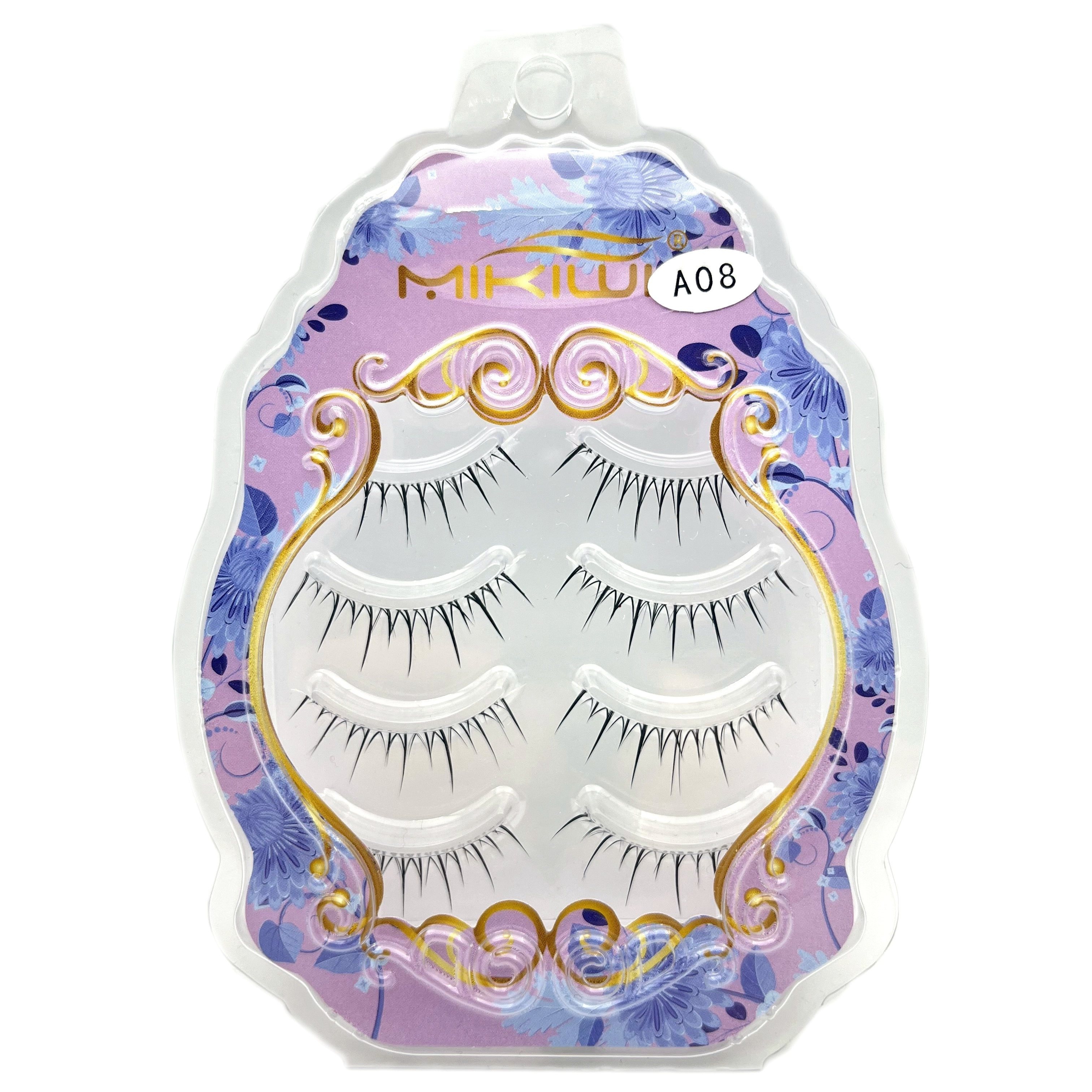 Manga Lashes, Transparent Stem Spiky Anime False Eyelashes, Natural Look  Japanese Lashes, Reusable Wispy Eyelashes Extension Makeup Tool - Temu New  Zealand