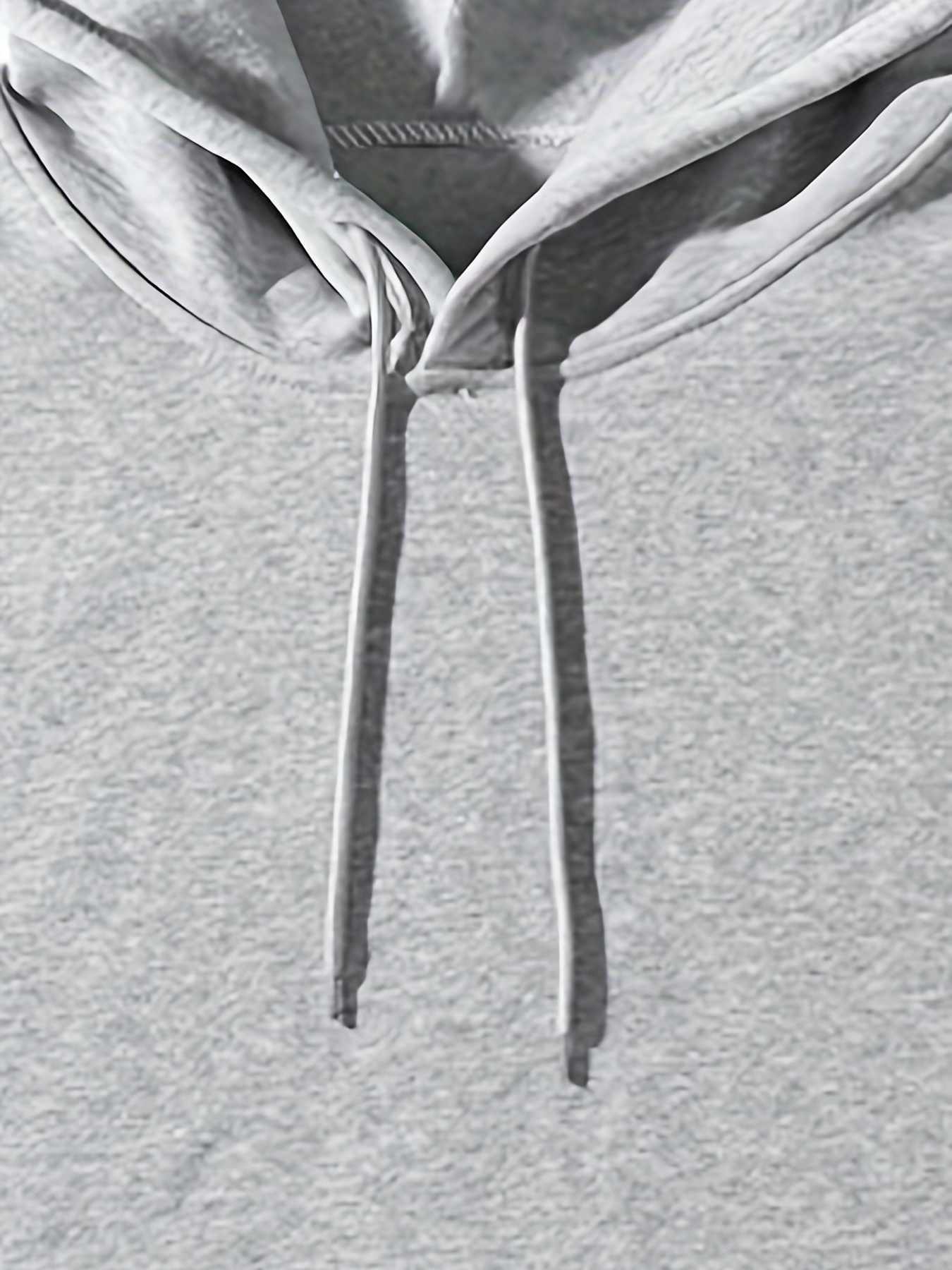 Hoodie Grey Melange Solid Sweatshirt - Contra