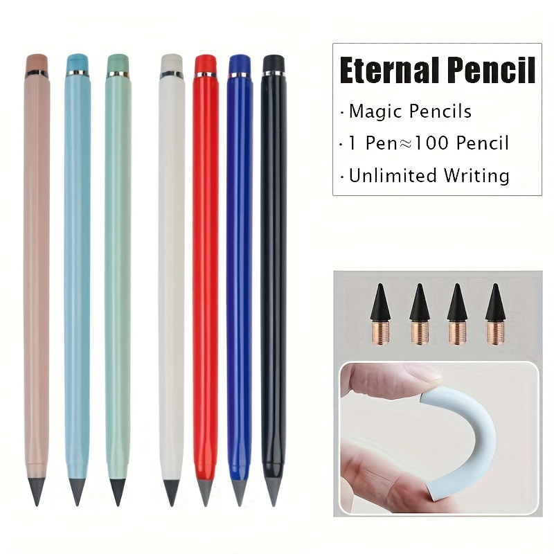 Crayons souples flexibles avec gomme, crayons pliables colorés pour  enfants, prix pour étudiants, fournitures scolaires, papeterie
