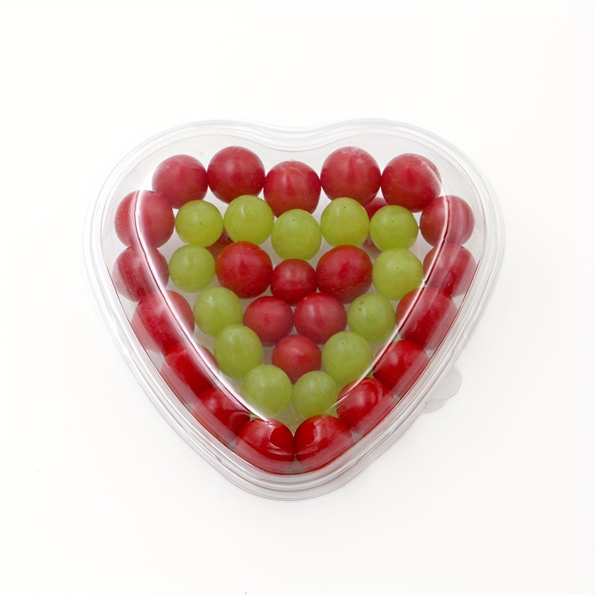 5pcs Heart-shaped Disposable Fruit Box 500g Thickened Fruit Packaging Box