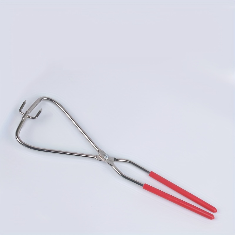 TEMU Red-handled Glaze Clamp, Basic Glaze Clamp, Pottery And Ceramic Tool, Spindle Glaze, Glaze Clamp Pliers, Dipping Pliers, Pliers, Pottery Glaze