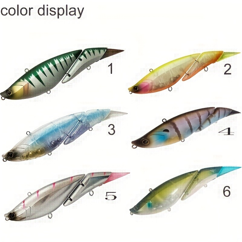 Colorful Multi Jointed Fishing Lure 5cm/2.5g Hard Bait For Sea And River  Use With 6 Segments Lifelike Joint Wobblers Ideal For Swimming And Crank  Fishing Mens Plastic 6s Lipo Battery LO016 E23