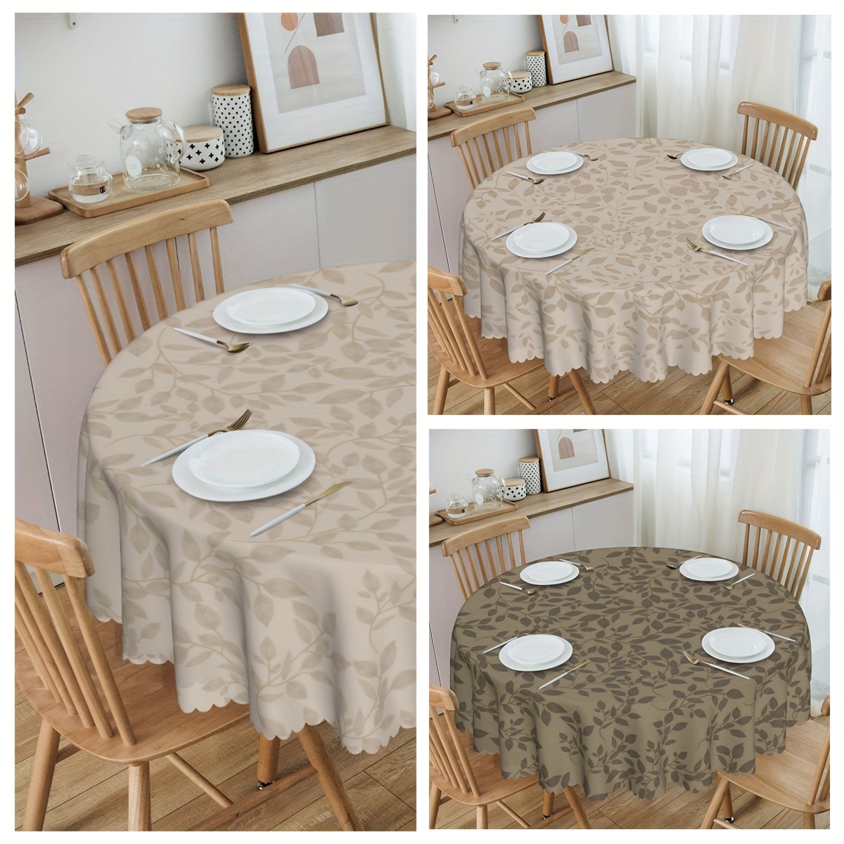 Polyester 120 Round Tablecloth - Chocolate Brown