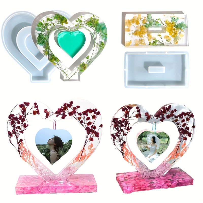 Resin Photo Frame Mold Silicone Picture Frames Resin Mold Love Heart Shape  Silicone Epoxy Mold - Silicone Molds Wholesale & Retail - Fondant, Soap,  Candy, DIY Cake Molds