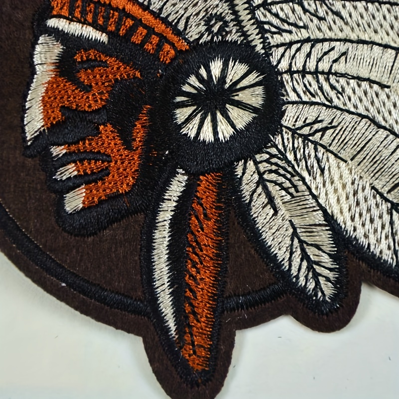 Embroidery Patches For Clothing Indian Feather Headdress Bag - Temu