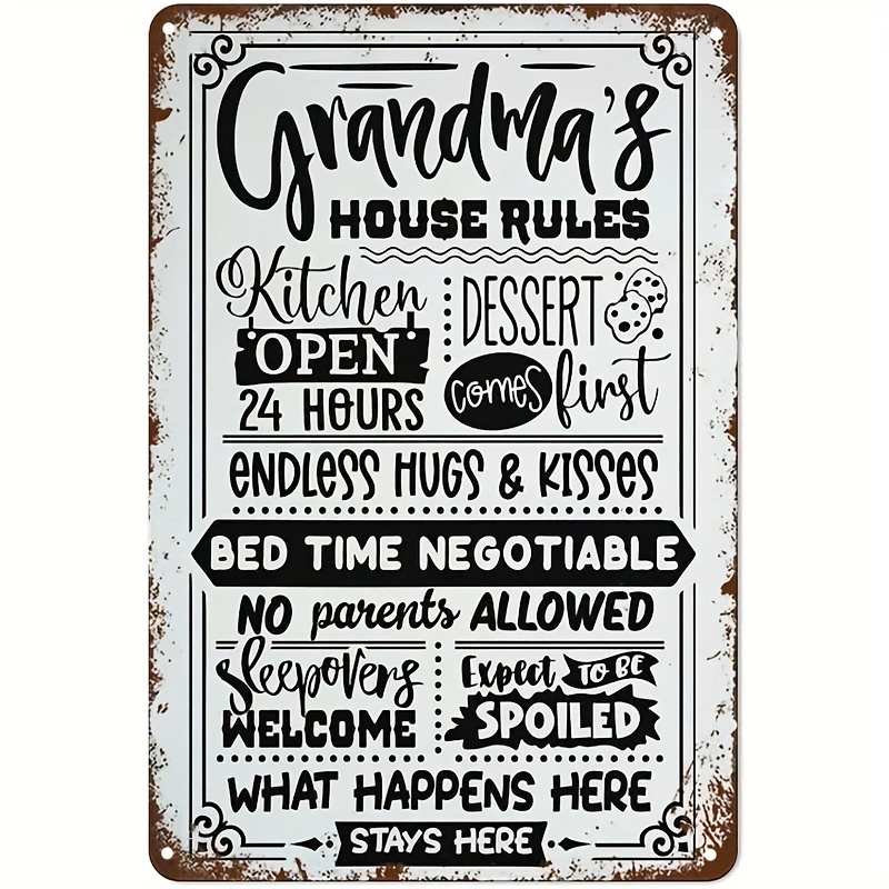 Metal Sign Hanging Office Decor For Men If Something Here - Temu