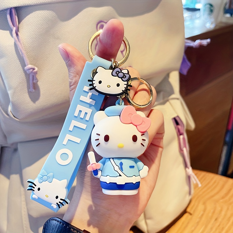 Cute Hello Kitty Bracelet Wristlet Keychain Kawaii - Temu