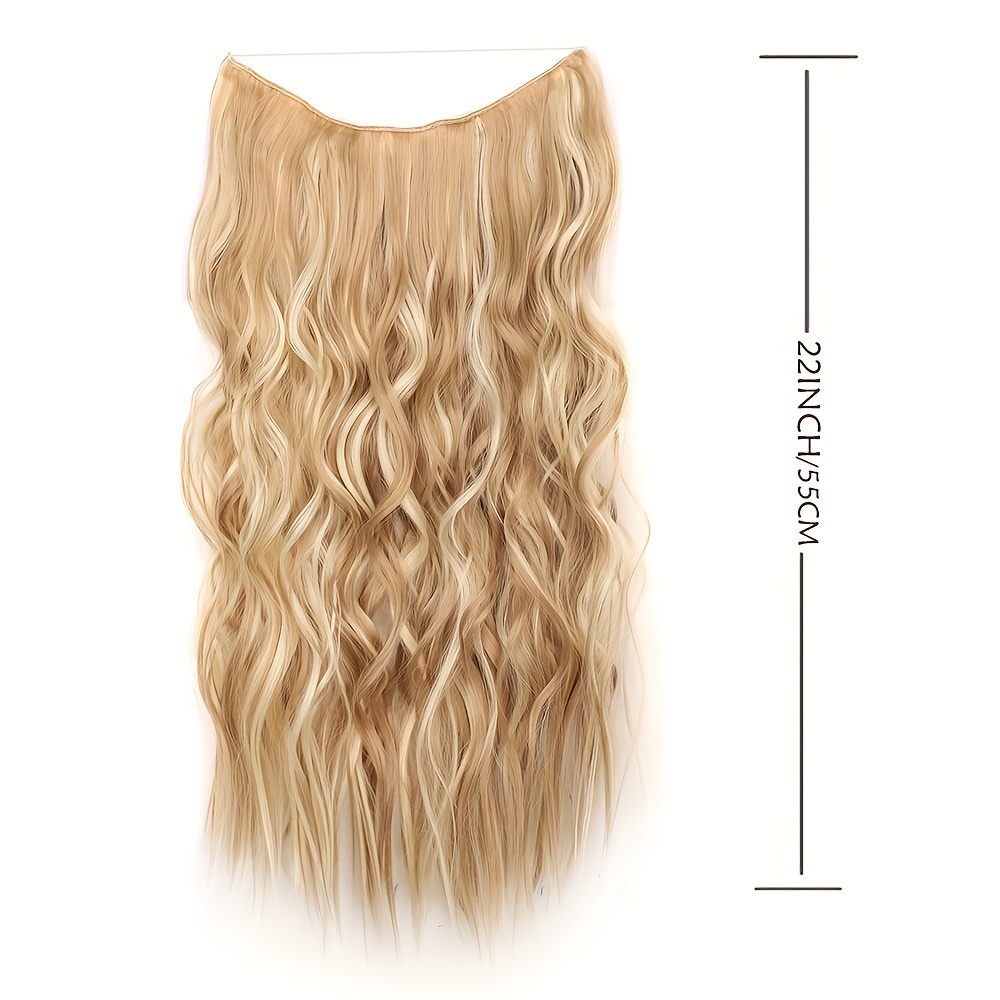 Invisible Wire Synthetic Hair Extensions Adjustable Long - Temu