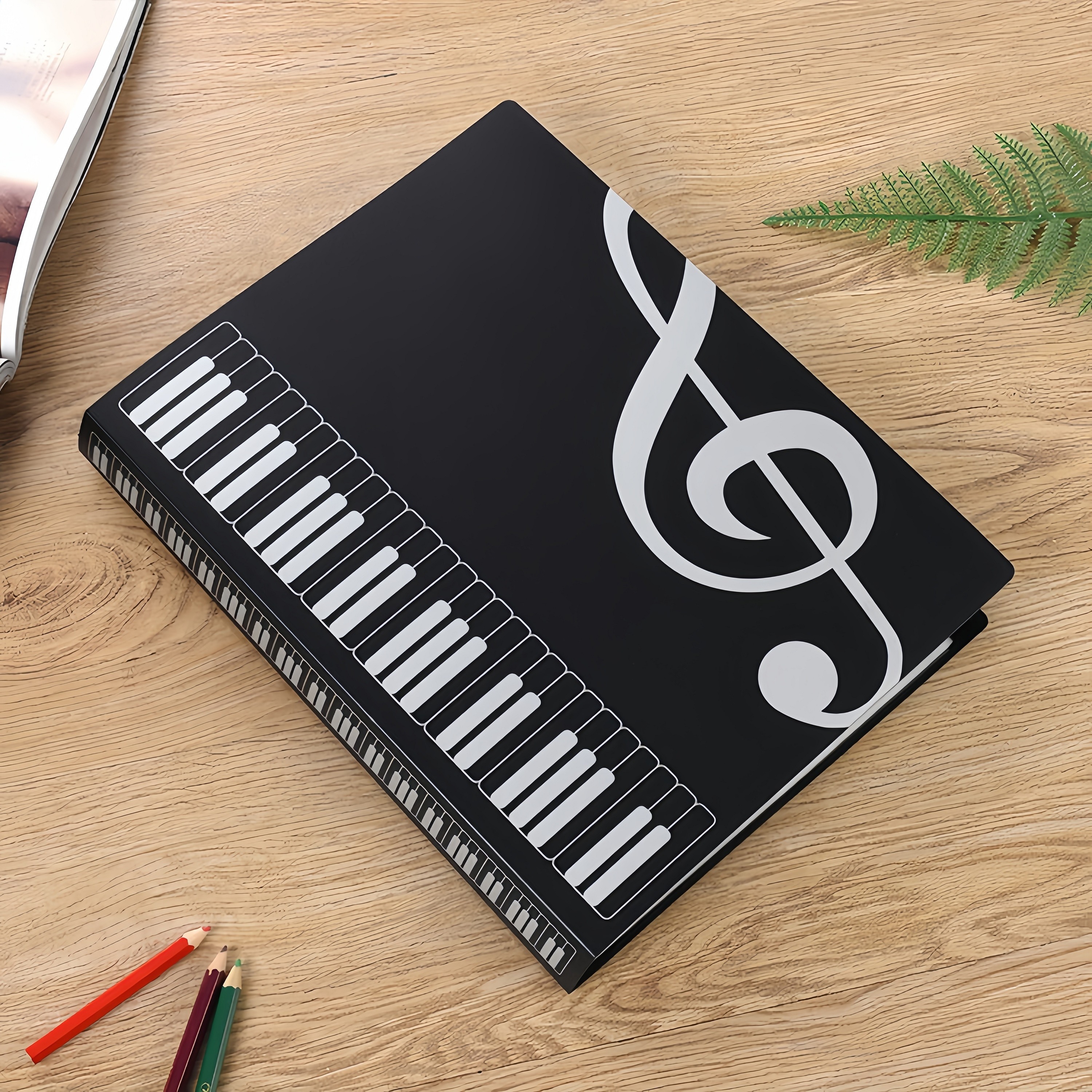 Sheet A4 Document Music Score Folder Staff Paper Clip Piano Score Clip Insert Clip Songbook Material Book Folder