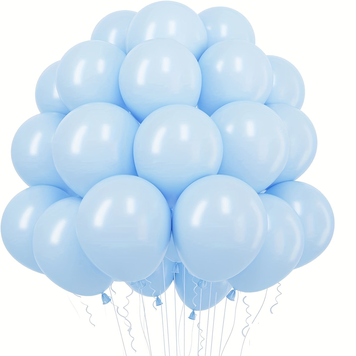 50/132 Pezzi Palloncini Azzurri Di Dimensioni Diverse 18 12 10 5 Pollici  Per Arco Di Ghirlande, Palloncini Blu Per Festa Di Compleanno, Nascita,  Baby Shower, Decorazione Per Feste A Tema Cielo Azzurro