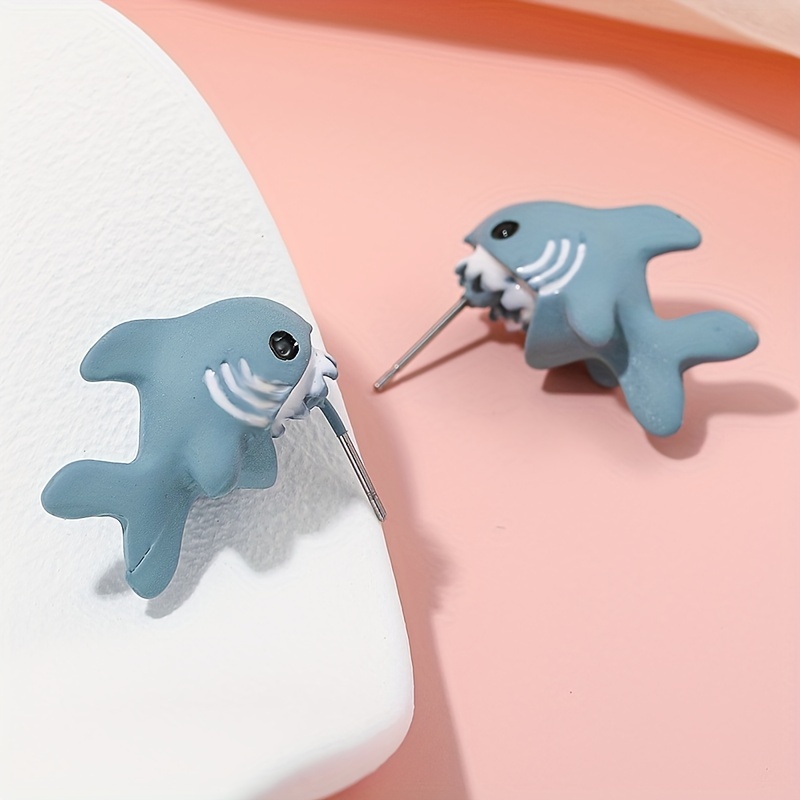 Baby on sale shark earrings