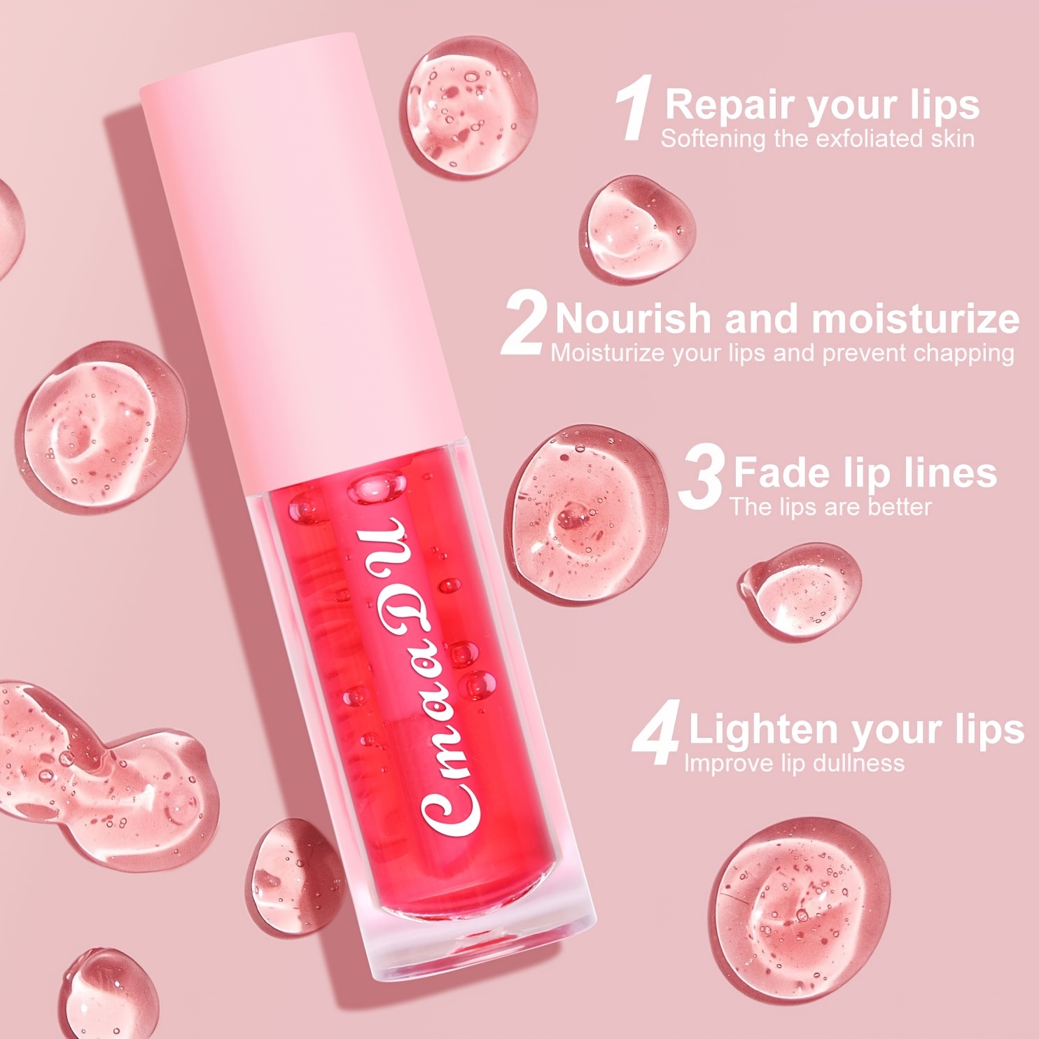 2 Colors Sequins Gel For Lips Moisturizing Colorfast Lip - Temu