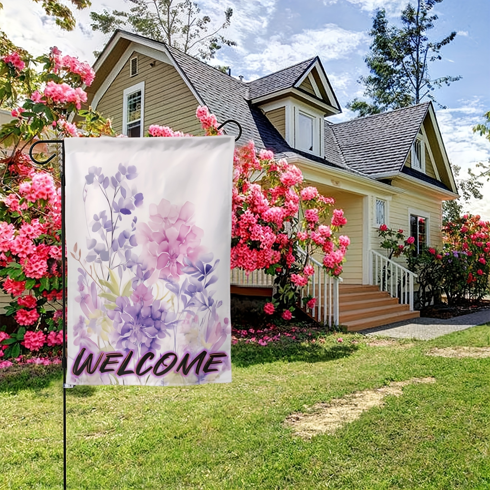 Blossoming Sunflower Garden Flag, Double Sided Welcome Garden Flag