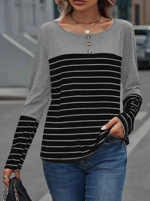 Women's Casual High Neck Long Sleeve T shirts Solid Color - Temu Canada