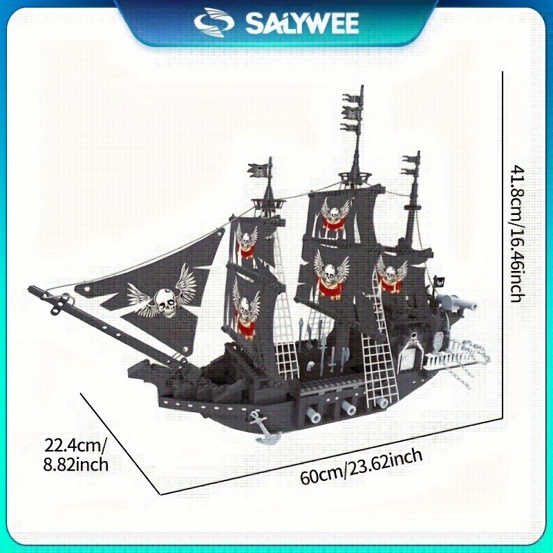Pirate Ship Building Blocks Diy Models Royal Castle Interactive Toys Large  Fishing Boat Puzzle Assembly Building Block Tabletop Game Toys Christmas  New Year Gifts, Check Out Today's Deals Now