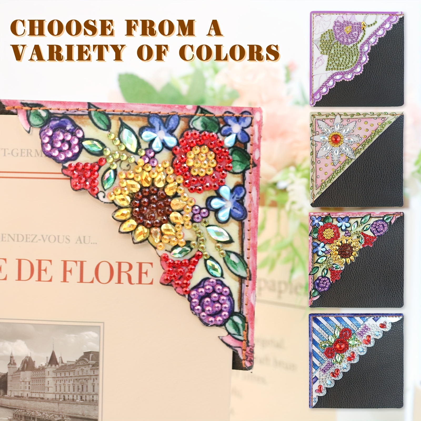Floral 5D Diamond Painting Bookmarks