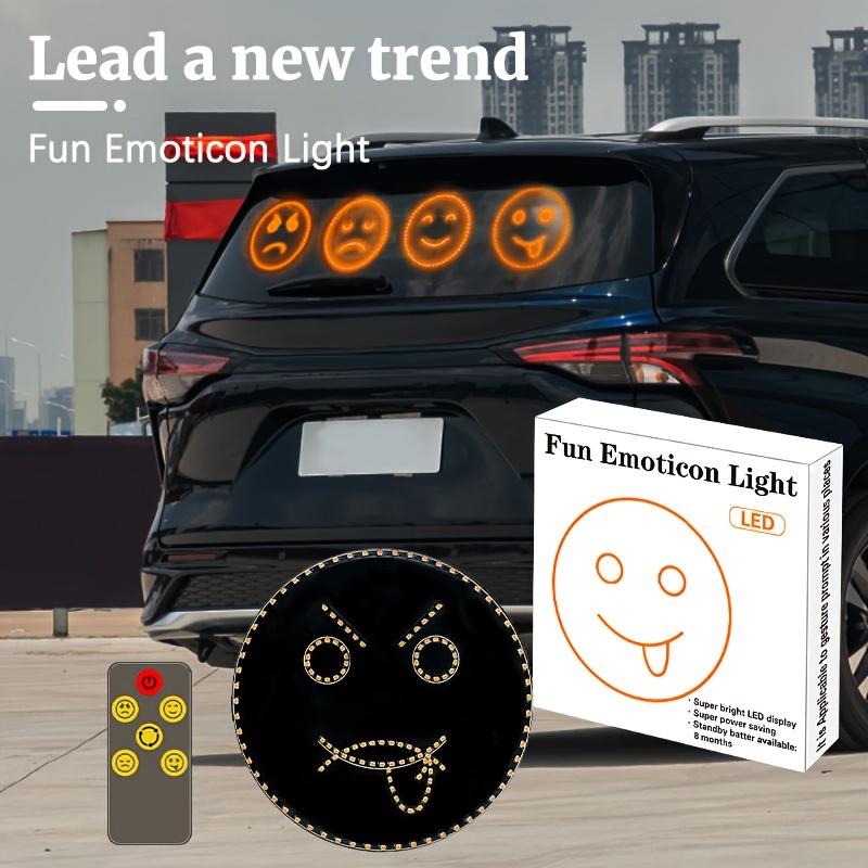 Car Decoration Accessories Led Gesture Lights Rear - Temu