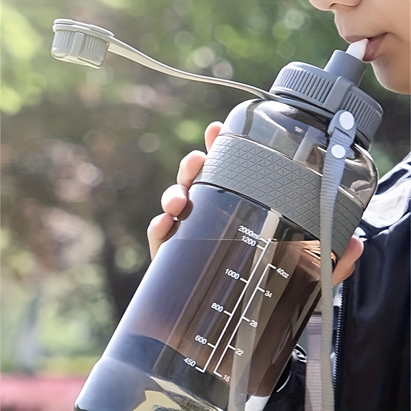 Large-capacity Plastic Water Cup With Straw, Leak-proof Drop-resistant  Portable Removable Sports Cup,,, - Temu