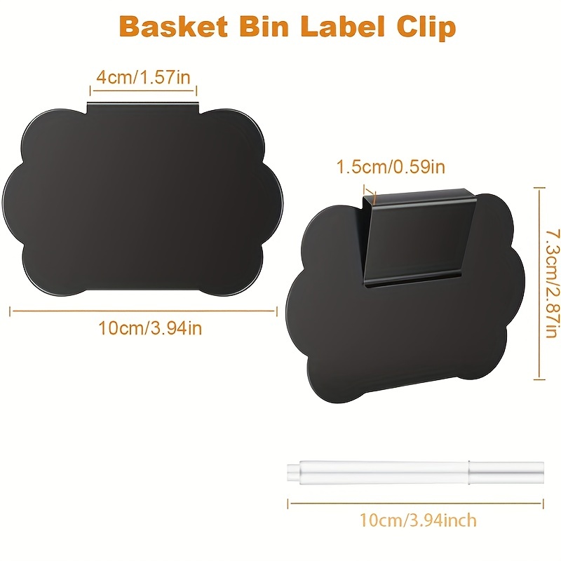 Chalkboard Labels Assorted Shapes Label Stickers Storage Bin - Temu