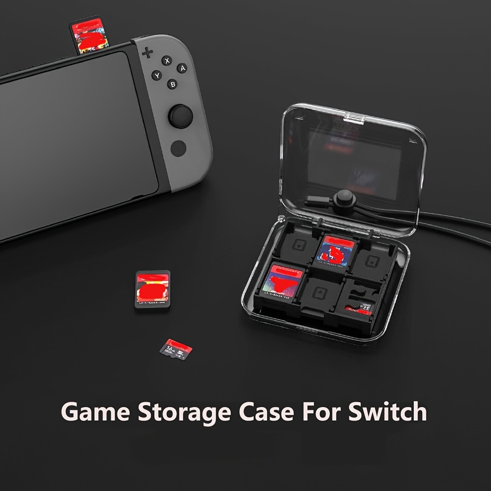 24 Game Cards Case Switch Shockproof Hard Case Storage Box - Temu