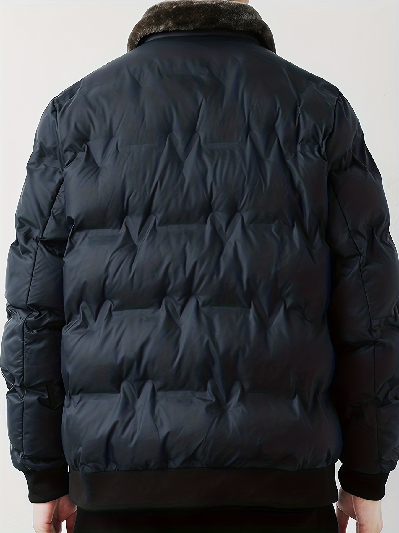 Chaqueta Invierno Ligera Hombre Abrigo Casual Cremallera - Temu