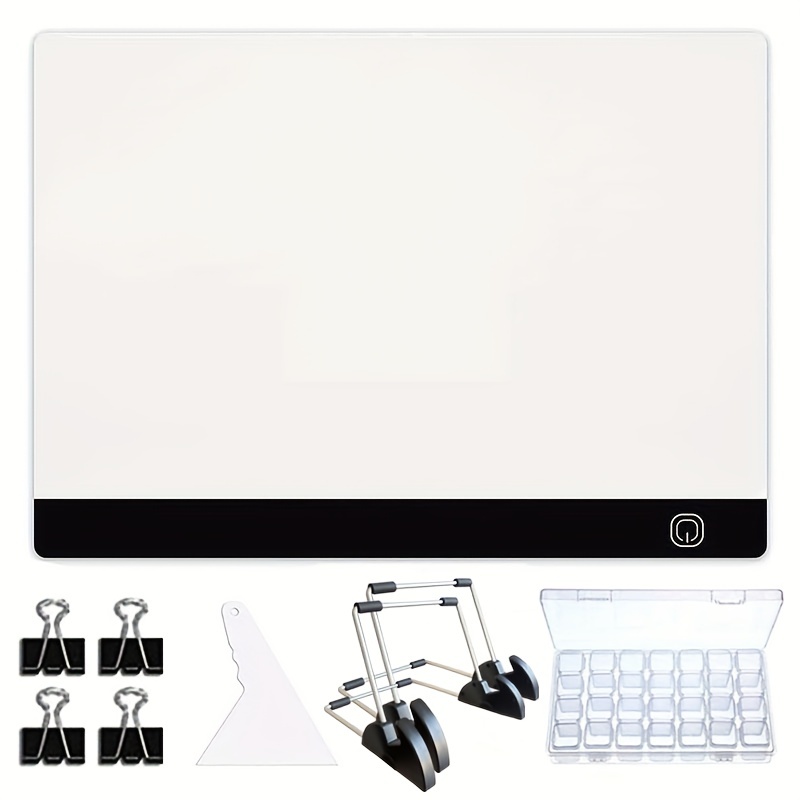 A4 LED Light Pad for Diamond Painting, USB Powered 3 Levels Adjustable  Brightness Light Board Kits with Detachable Stand and Clips (A4 LED Light  Pad