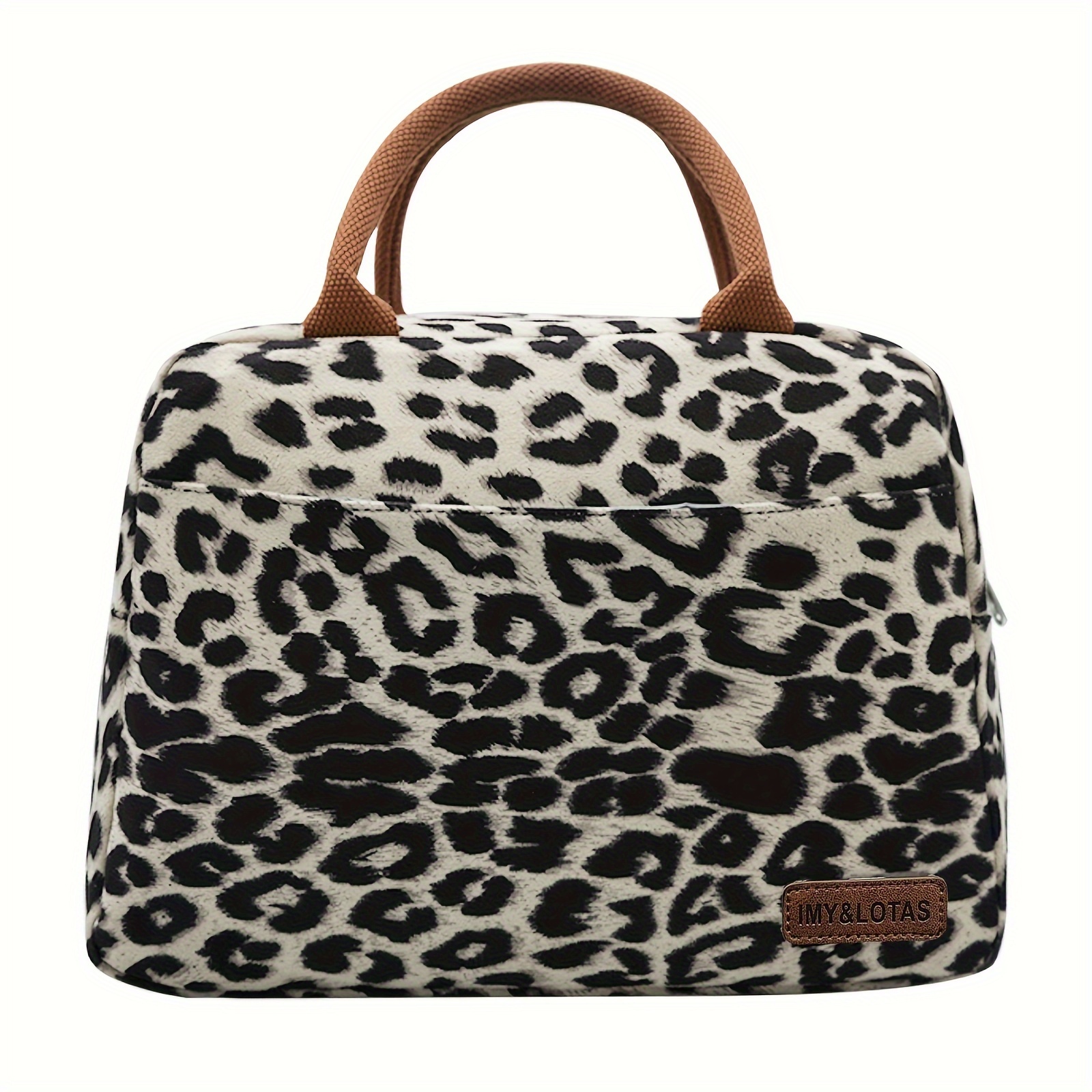 Leopard Print Portable Lunch Bag, Insulated Lunch Box Lunch Bag, Ladies Lunch  Bag Cooler Bag Adjustable Shoulder Strap Lunch Box, Outdoor Picnic Bag,  Home Use, Kitchen Tools, Kitchen Accessories, Kitchen Supplies 