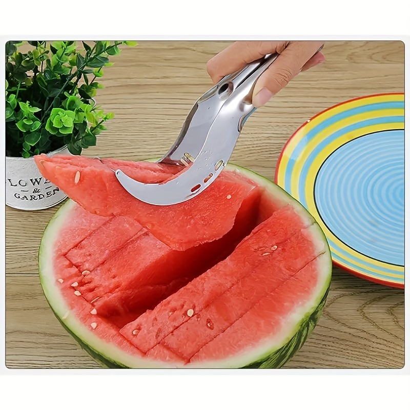 Watermelon Slicer Stainless Steel Knife Fruit Divider Melon and