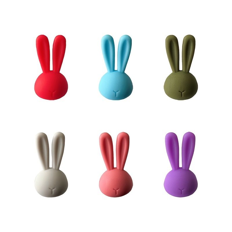6pcs Rabbit Design Cup Marker Cartoon 3d Rabbit Ears Wine Glass Marker  Glass Goblet Recognizer | Shop Now For Limited-time Deals | Temu