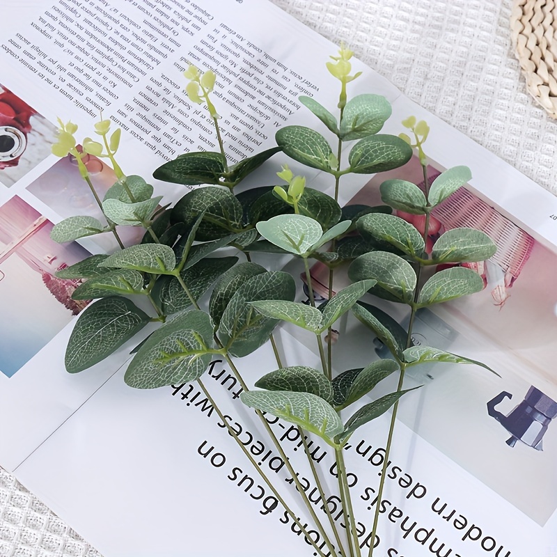 1 Bouquet Eucalyptus Money Leaves Artificial Plant - Temu