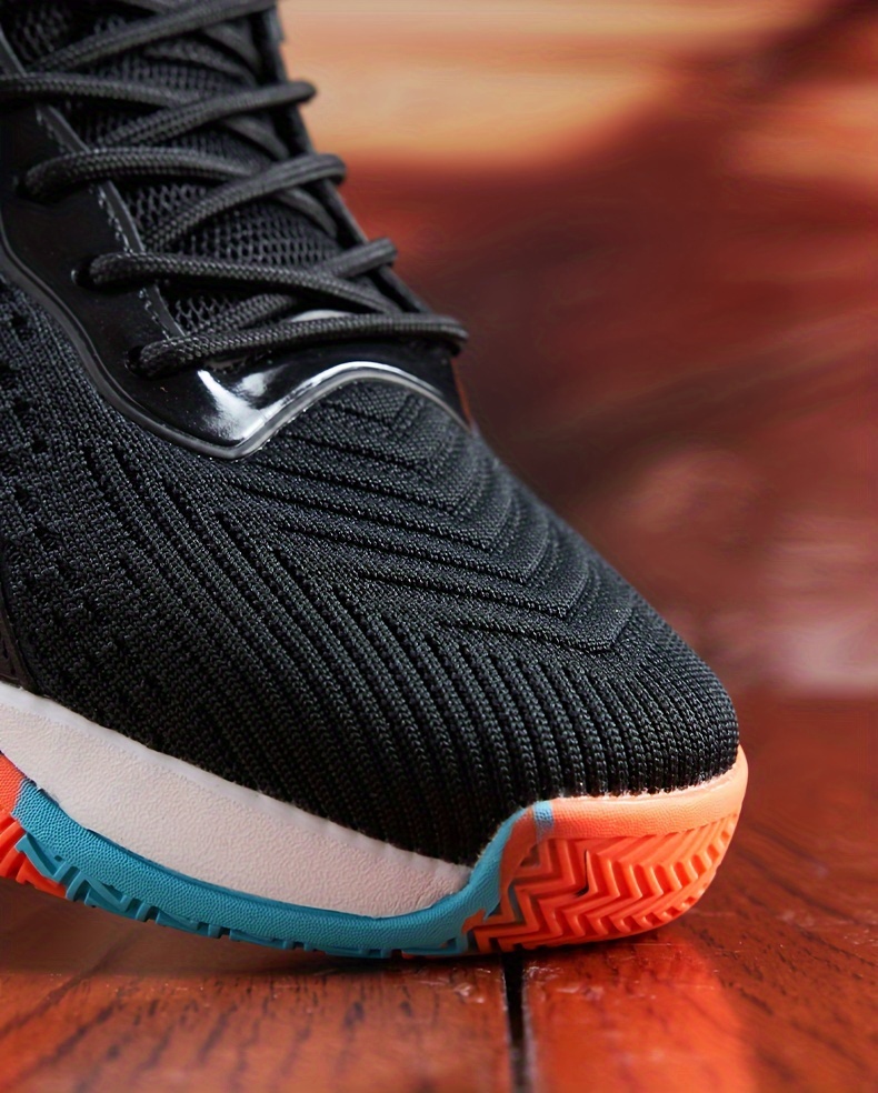 1 par de zapatos de baloncesto de malla transpirable para hombre de cuatro estaciones de ocio de gran tamaño con suela antideslizante para correr