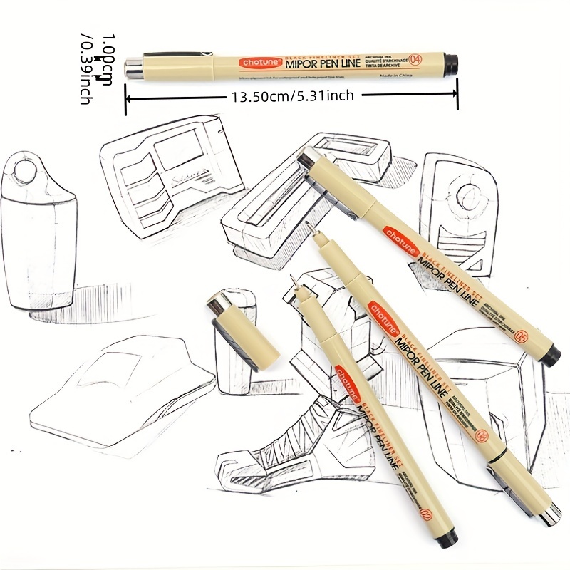 Architecture Pen, Drawing Pen Set, Brush Marker