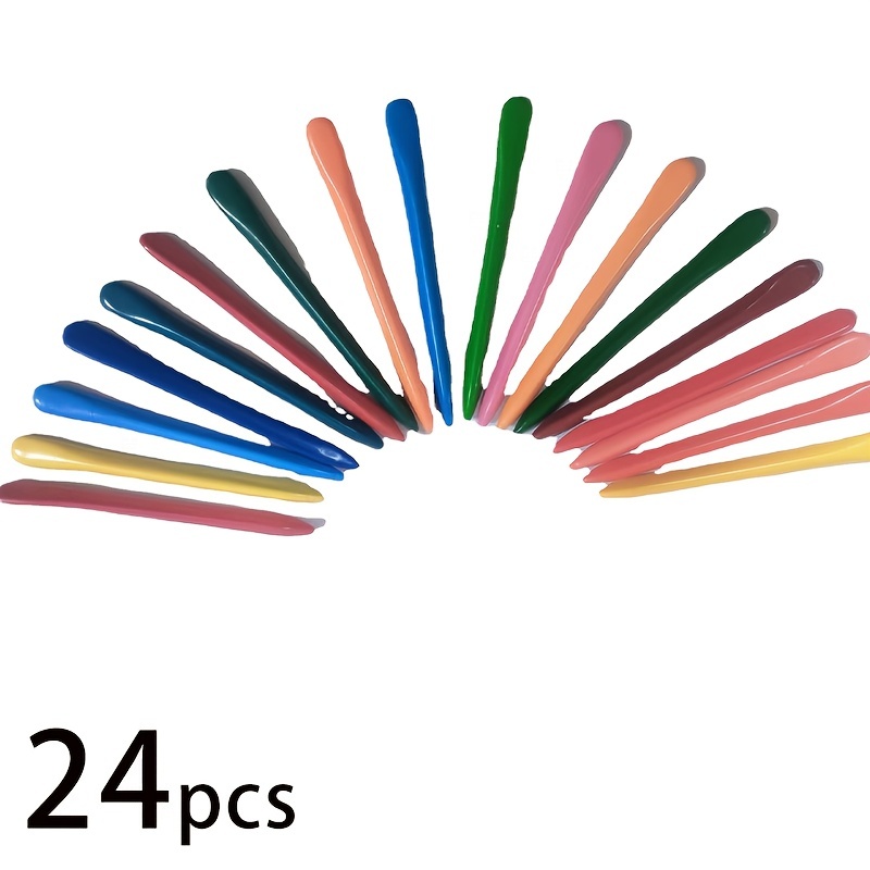 36 Colors Crayons 12/24 Colors Triangle Oil Painting - Temu