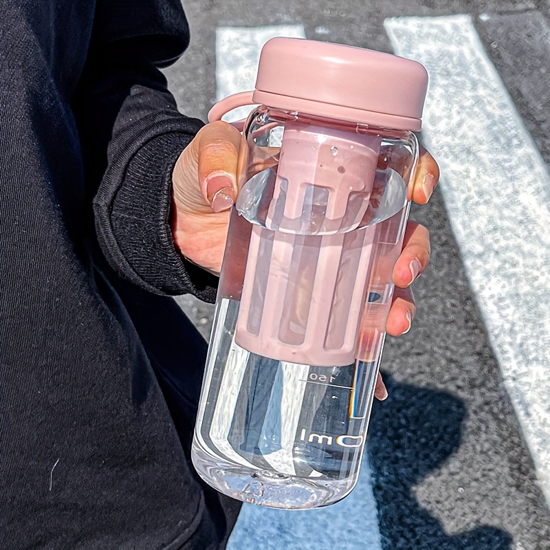 1pc Aluminum Water Bottle, Minimalist Plain Water Bottle For Outdoor