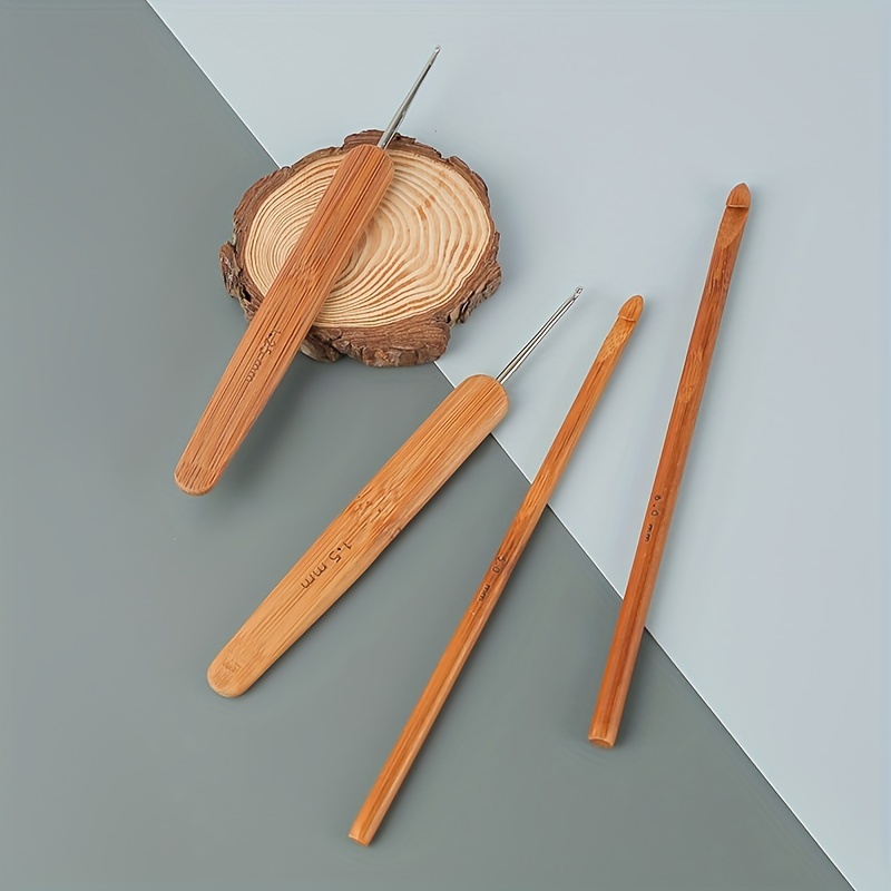 Bamboo circular knitting needles are very smooth to the touch and travel  safe.