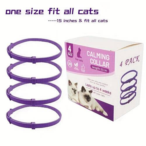 4pcs 3pcs calming collar for cats and dogs pheromone collar long lasting and safe solution