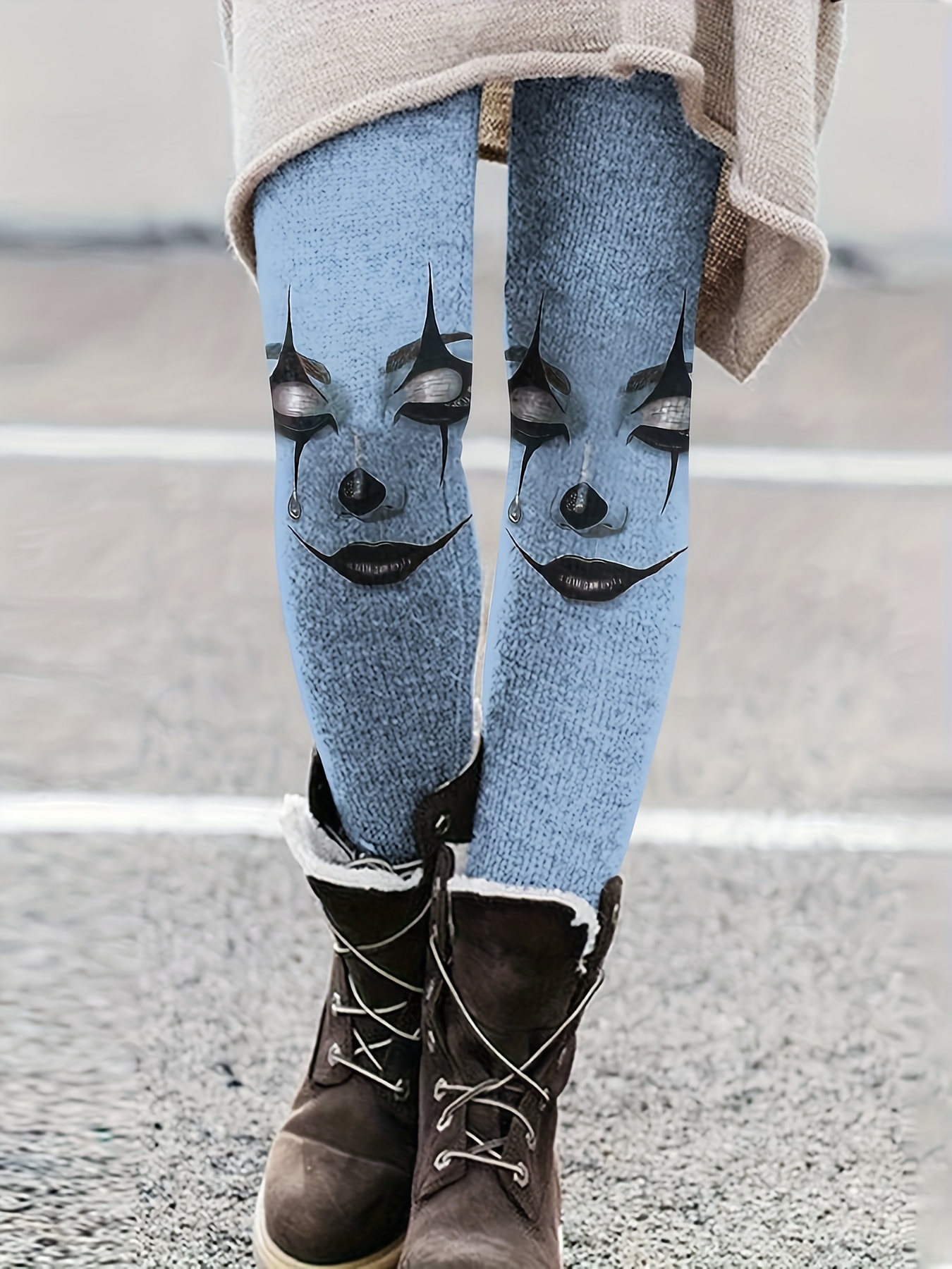 Cara Knit Leggings - Grey