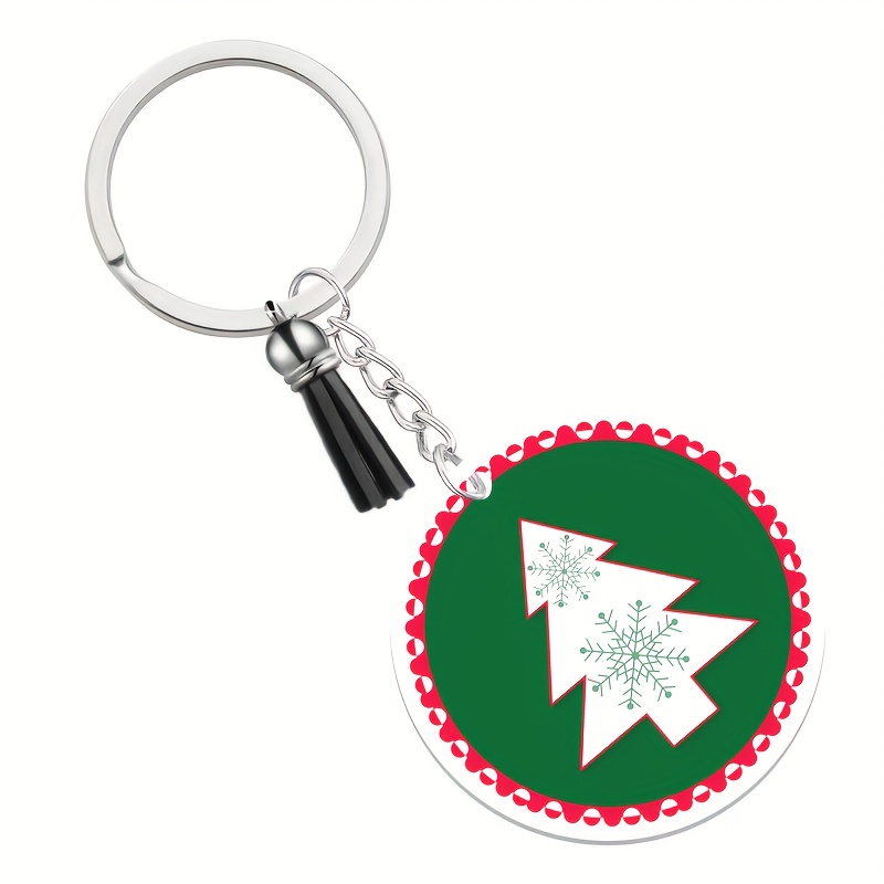 Temu 1pc, Acrylic Keychain Blank with Key Rings Tassels Key Chain for Craft, Bulk Keychain Rings, Acrylic Keychain Blanks Rings, Key Chain Kit Leopard