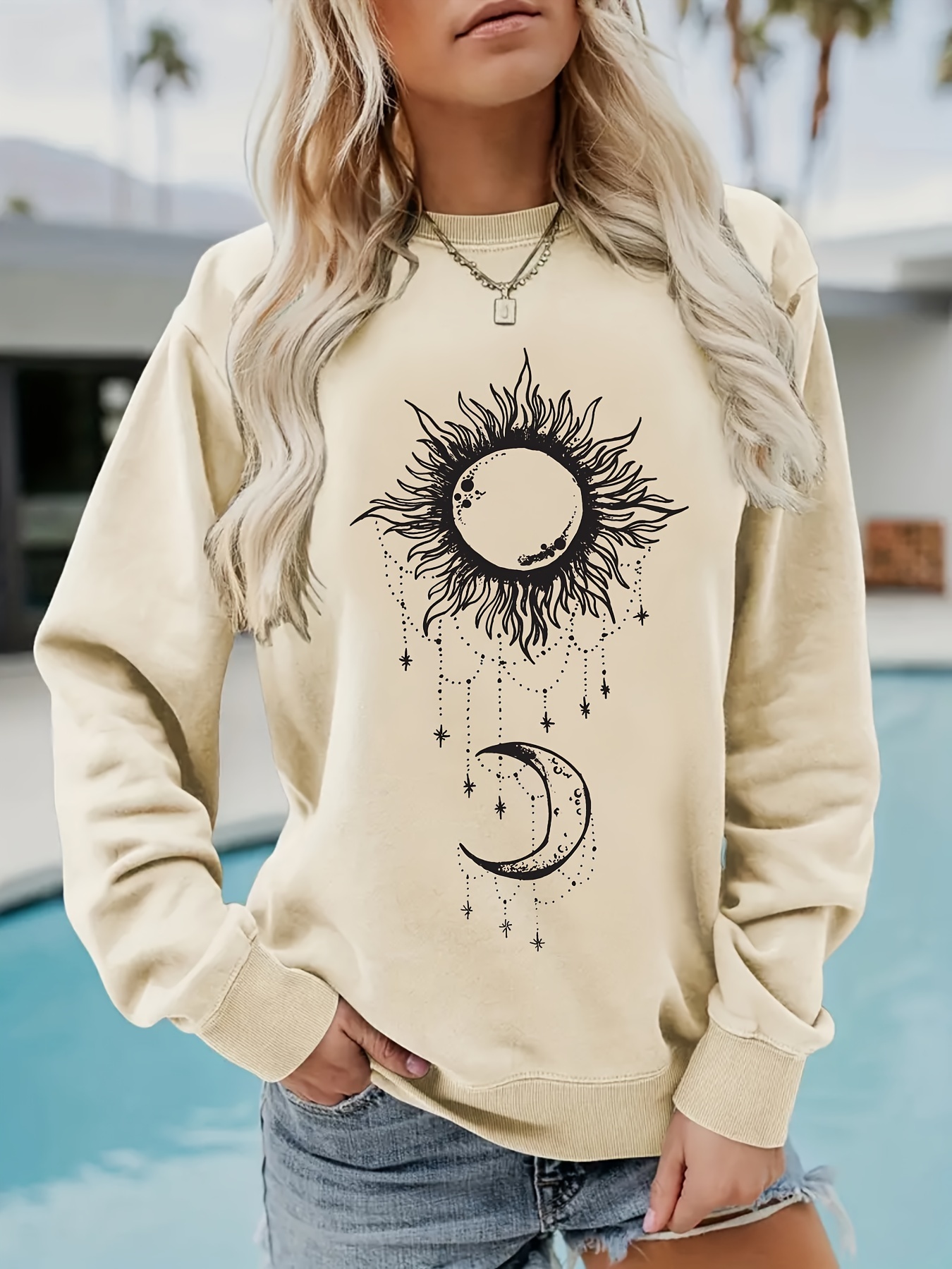 Sun and sales moon sweater