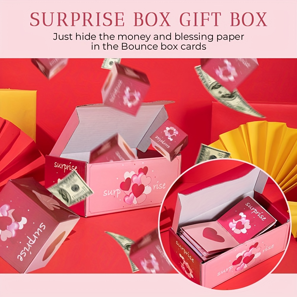 Caja de regalo sorpresa – Creando el regalo más sorprendente, caja de regalo  plegable de sorpresa, cajas sorpresa para regalo, tarjeta de regalo sorpresa  para cumpleaños, Navidad, propuestas de San Valentín -A10BOX 