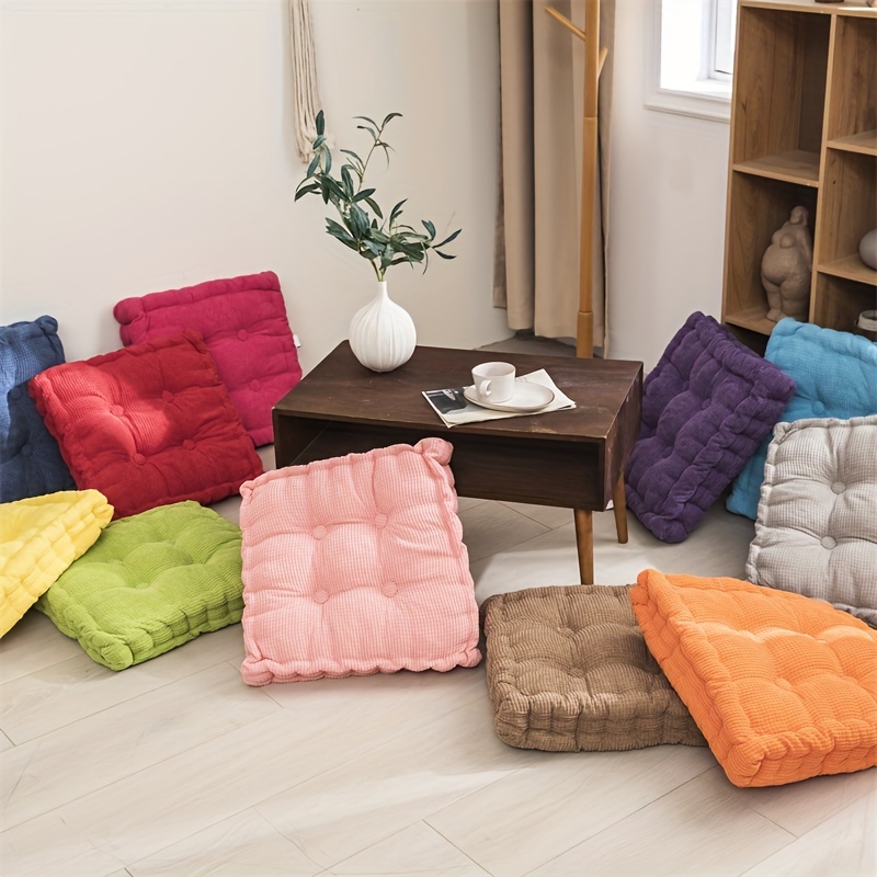 Bohemian Style Floor Cushion Tatami Cushion Thick Cotton And - Temu