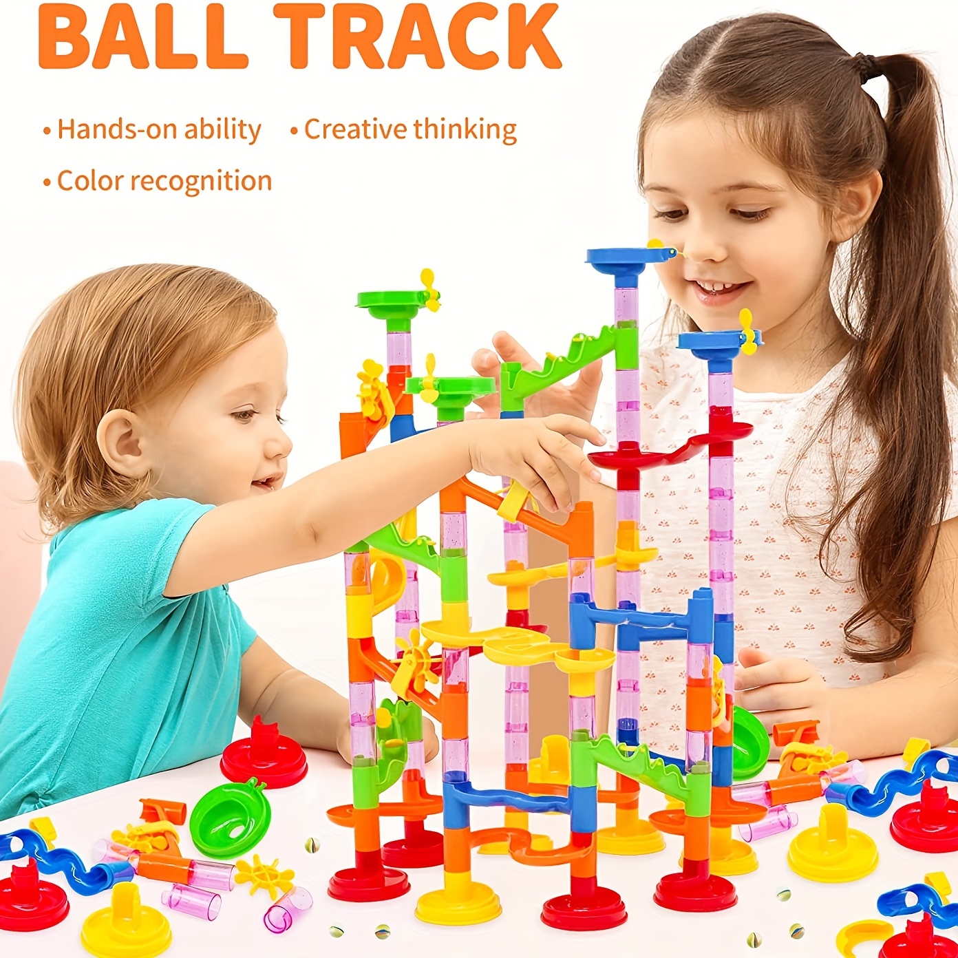 Aprende Colores con Tobogán de Juguete y Canicas Marble Maze! Juegos  Infantiles 