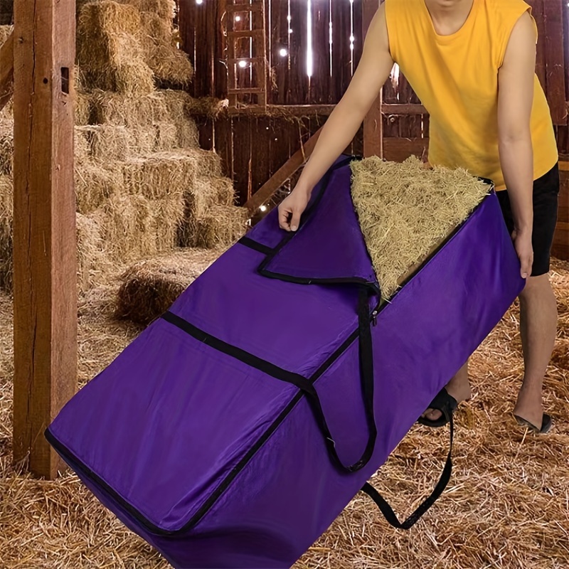 

1pc Horses Store Hay Feeder, High-capacity Bags, Goat Feeders, Cattle And Sheep Feeding Bags For Easy Storage