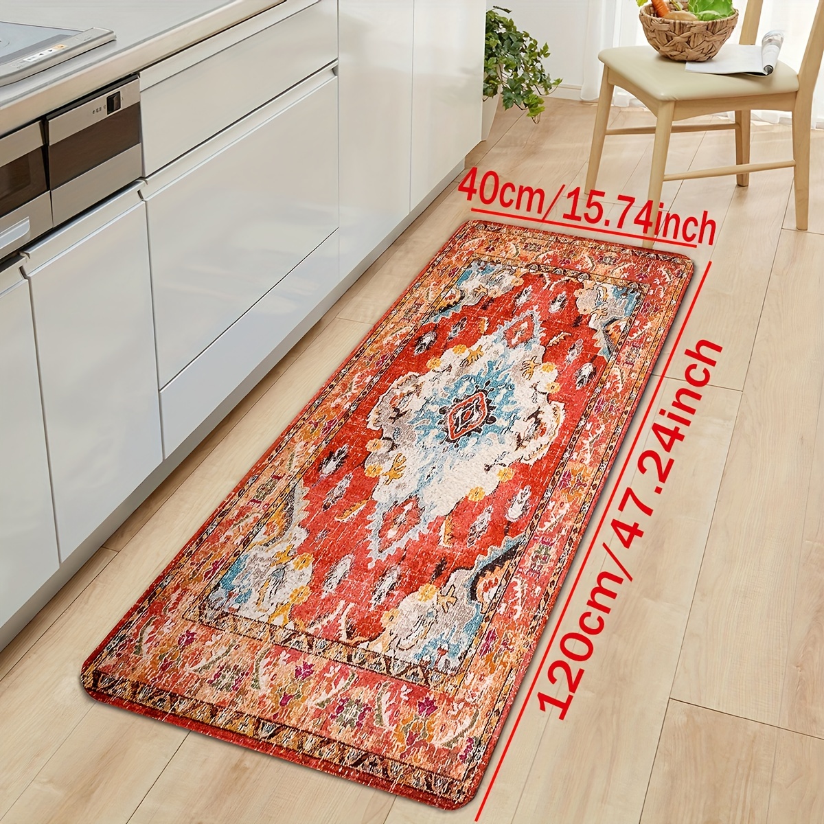 Retro Ethnic Style Kitchen Rug Vintage Persian Print Floor Mat For Kitchen  Floor Bathroom Doormat Indoor Non-slip Absorbent Sponge Mat – the best  products in the Joom Geek online store