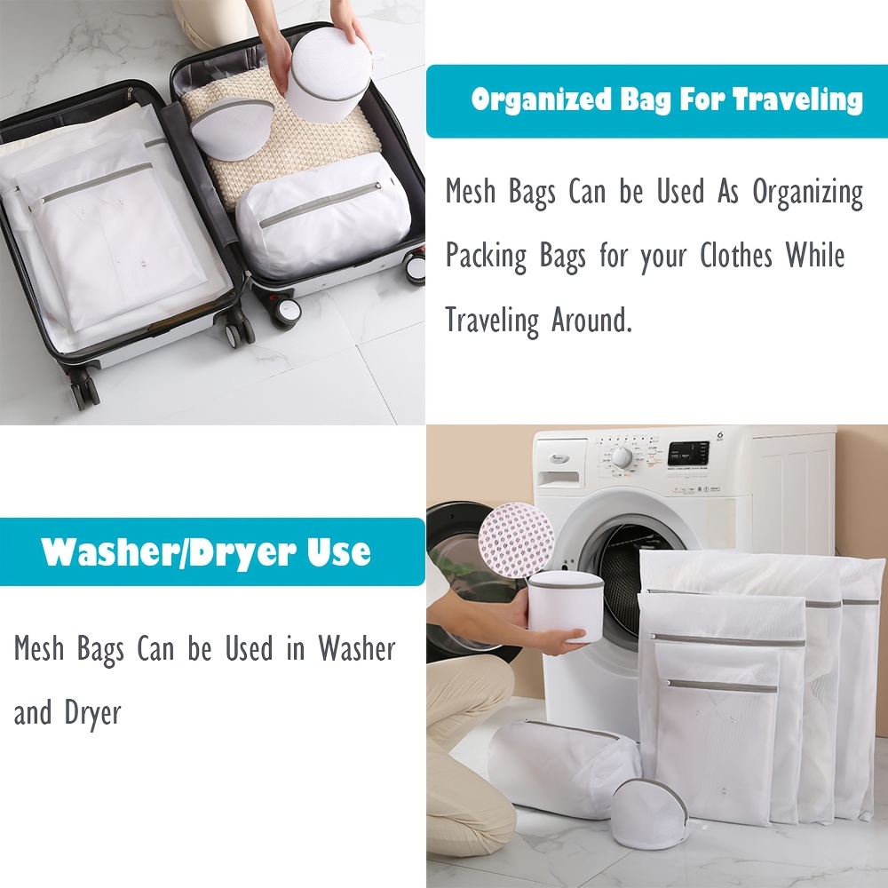 5 PCS/lots Mesh Wash Bags Household Washing Machine Bag For Laundry  Underwear Bra Socks Dirty Clothes Organizer Laundry Basket - AliExpress