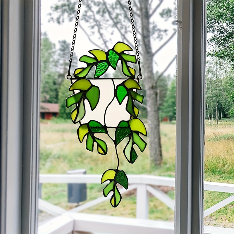 Monstera Leaf Suncatcher Window Sticker