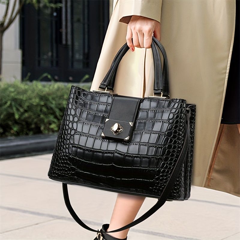 Fashion Top Handle Satchel, Trendy Shoulder Bag, Women's Casual