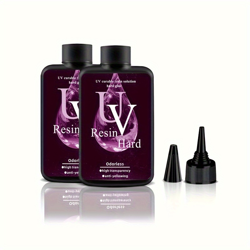 JDiction Resina UV, mejora de 10.58 oz de baja viscosidad, resina UV dura y  fina con kit de resina súper transparente para joyas, fundición